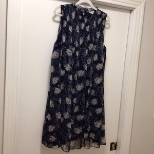 Womens Joie Print Mini Trapeze Flutter Dress